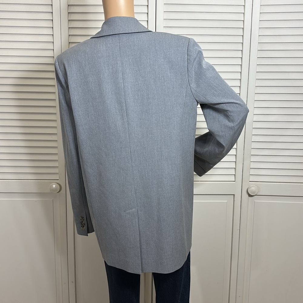 Favorite Daughter Double Breasted Relaxed Blazer Gray Small - Picture 9 of 15